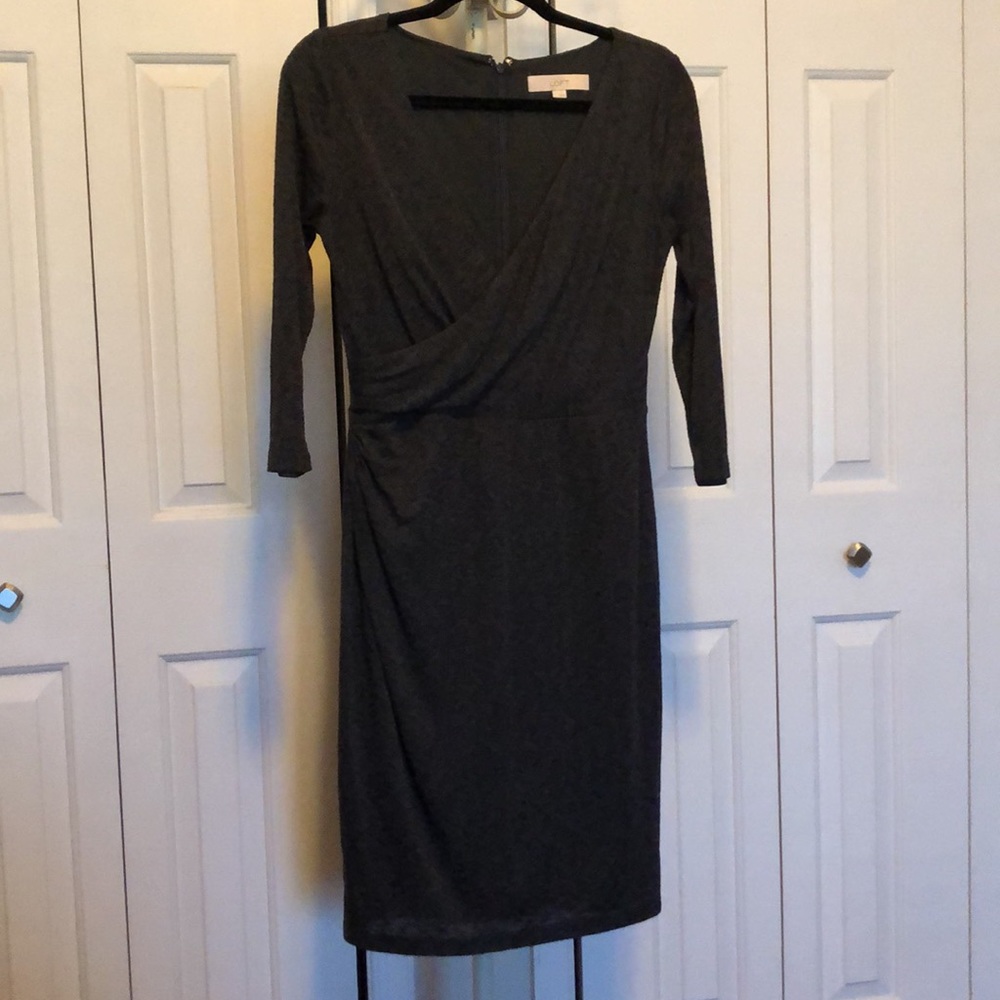 Loft dark grey dress